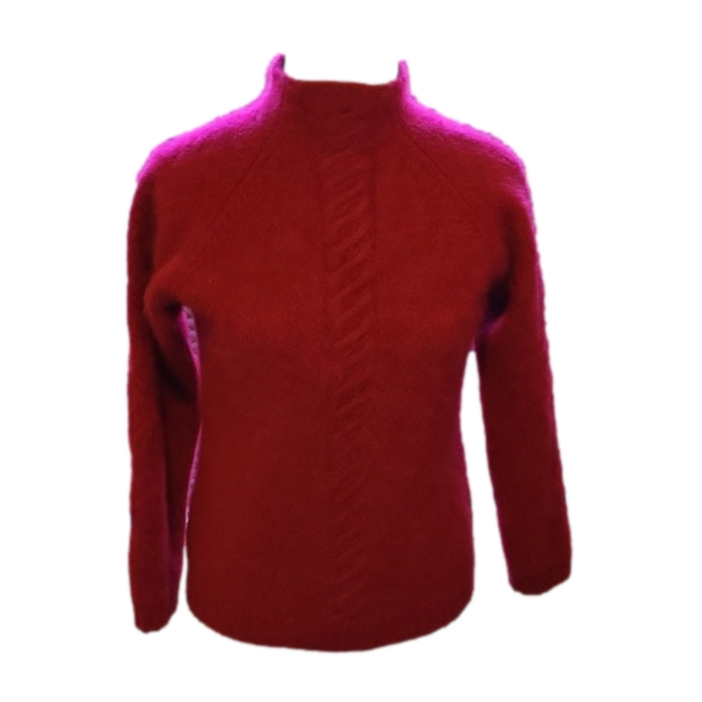 Dawson forte cashmere company sweater, Size medium in the color cranberry/red